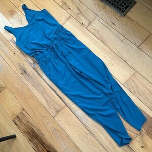 Patagonia Jumpsuit Womens M Blue Fleetwith Romper One Piece Sleeveless